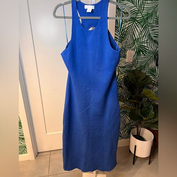 House of Harlow 1960 Cobalt Bodycon Keyhole Dress Large - Picture 3 of 10